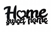 Cuier metalic Home Sweet Home 1