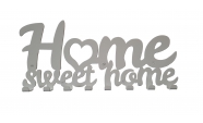 Cuier metalic Home Sweet Home Alb
