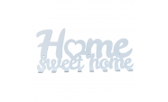 Cuier metalic Home Sweet Home Alb 3