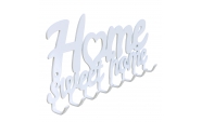 Suport chei Home Sweet Home Alb 5