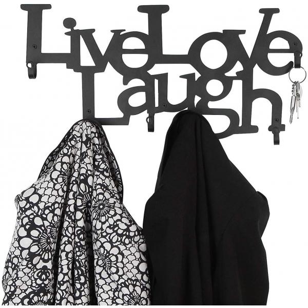 Cuier metalic Live Love Laugh 3