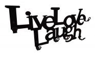 Cuier metalic Live Love Laugh 4