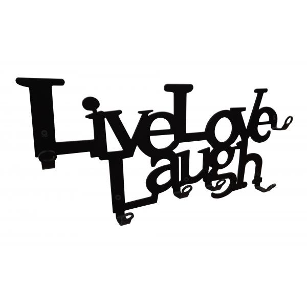 Cuier metalic Live Love Laugh 4