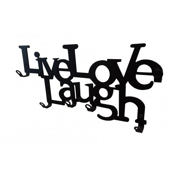 Cuier metalic Live Love Laugh 5