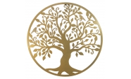 Decor perete, Copacul vietii, Arborele Vietii, 45x45  Model 1, Auriu