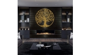 Decor perete, Copacul vietii, Arborele Vietii, 60x60  Model 1, Auriu 4