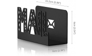 Suport scrisoare Mail, 15x6cm, otel, negru 3