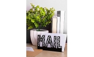 Suport scrisoare Mail, 15x6cm, otel, negru 7