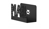 Suport scrisoare Mail, 15x6cm, otel, negru 1