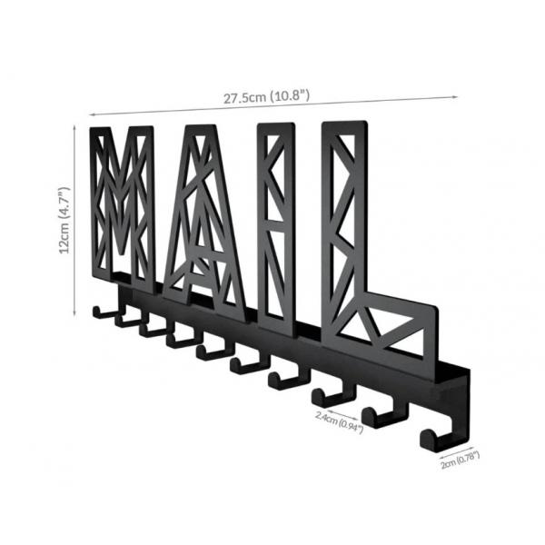 Suport chei Mail 10 agatatoare, 27x12cm 3