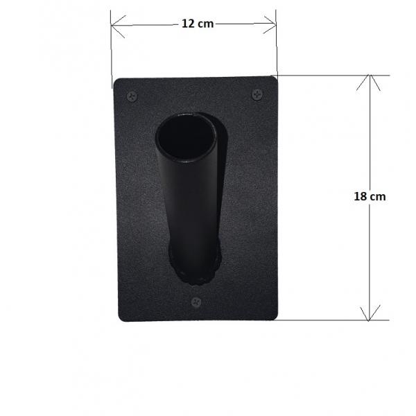 Suport steag din metal model 7, 120X180 mm, negru 2