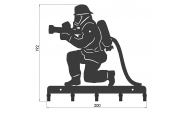 Suport chei metalic Pompier 1
