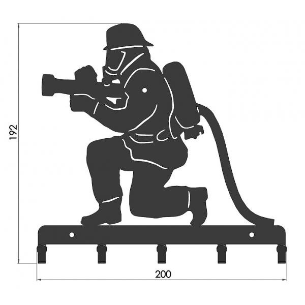 Suport chei metalic Pompier 1