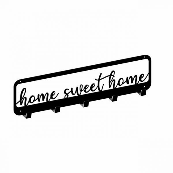 Cuier metalic Home Sweet Home 5 agatatoare 2