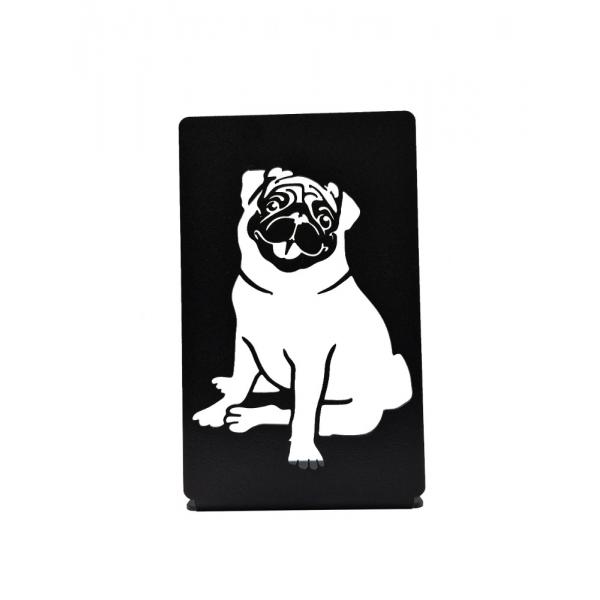 Suport de carte Caine Mops, Otel, 180 x 110 mm, Negru mat 2
