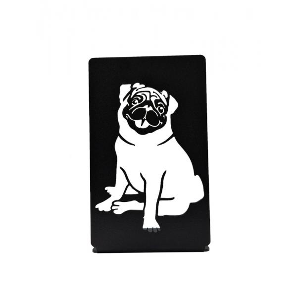 Suport de carte Caine Mops, Otel, 180 x 110 mm, Negru mat 1