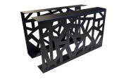 Set 2 picioare pentru masute cafea, Vopsire in camp electrostatic, Negru mat, 45x70 cm 3
