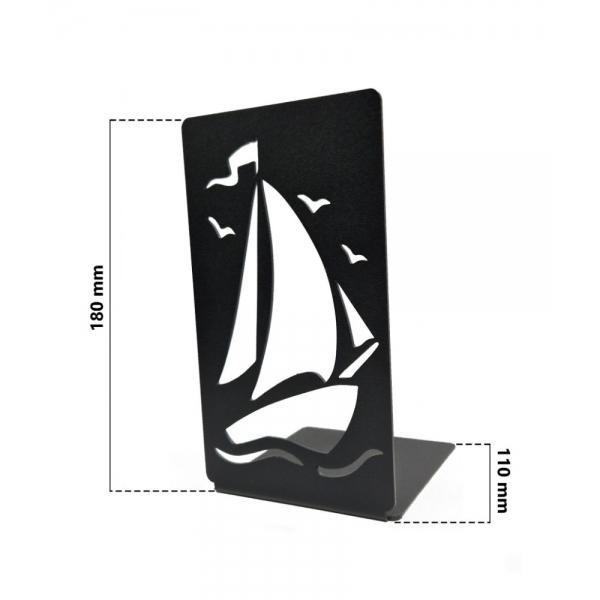 Suport de carte Barca, Otel, 180 x 110 mm, Negru 6
