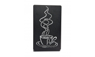 Suport de carte Cafea, Otel, 180 x 110 mm, Negru 2