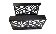 Set 2 picioare pentru masute cafea model 2, Vopsire in camp electrostatic, Negru mat, 45x70 cm 4