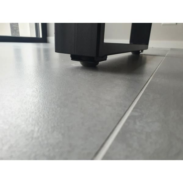 Set 2 picioare masa, Profil lat, Vopsire in camp electrostatic, Negru mat, 72x50x8 cm 8