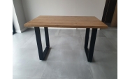 Set 2 picioare masa, Profil lat, Vopsire in camp electrostatic, Negru mat, 72x50x8 cm 6