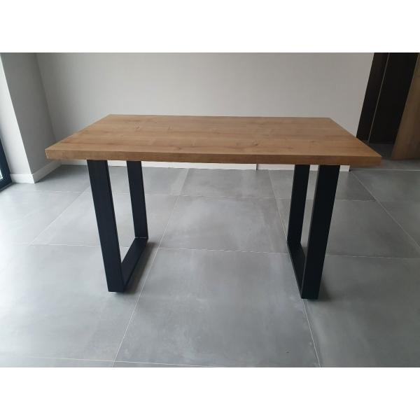 Set 2 picioare masa, Profil lat, Vopsire in camp electrostatic, Negru mat, 72x50x8 cm 6