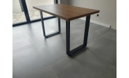 Set 2 picioare masa, Profil lat, Vopsire in camp electrostatic, Negru mat, 72x50x8 cm 9