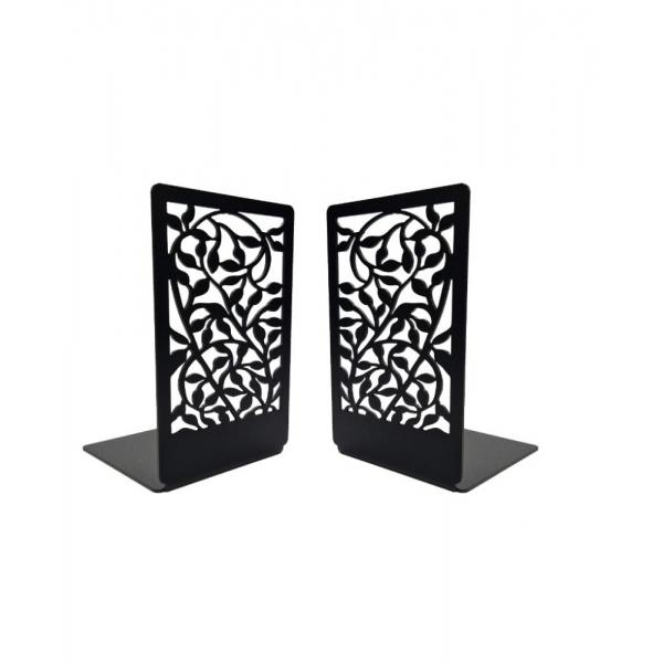 Suport de carti Planta, set de 2 bucati , Otel, 175 x 110 mm, Negru 2