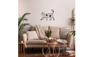 Decoratiune de perete Pisica, 41X50 cm, otel, negru 5