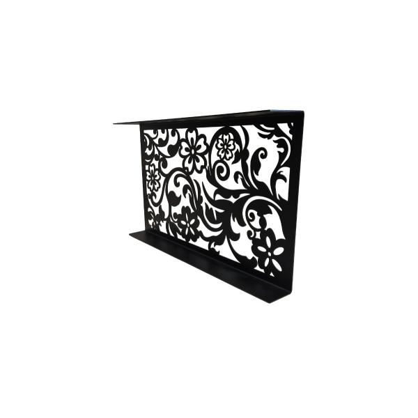 Set 2 picioare pentru masute cafea model 3, Vopsire in camp electrostatic, Negru mat, 45x70 cm 2