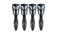Set 4 picioare masa, metalice, vopsite electrostatic, Negru, Model 3, 71cm 5