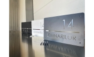 Placuta numar casa personalizabila din tabla de otel, 250x400 mm, negru mat 6