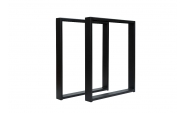 Set 2 picioare masa, Profil Lat, Vopsire in camp electrostatic, Negru 72x60x8 cm  2