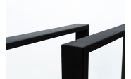 Set 2 picioare masa, Profil Lat, Vopsire in camp electrostatic, Negru 72x60x8 cm  6