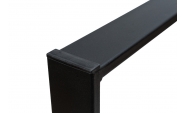 Set 2 picioare masa, Profil Lat, Vopsire in camp electrostatic, Negru 72x60x8 cm  9