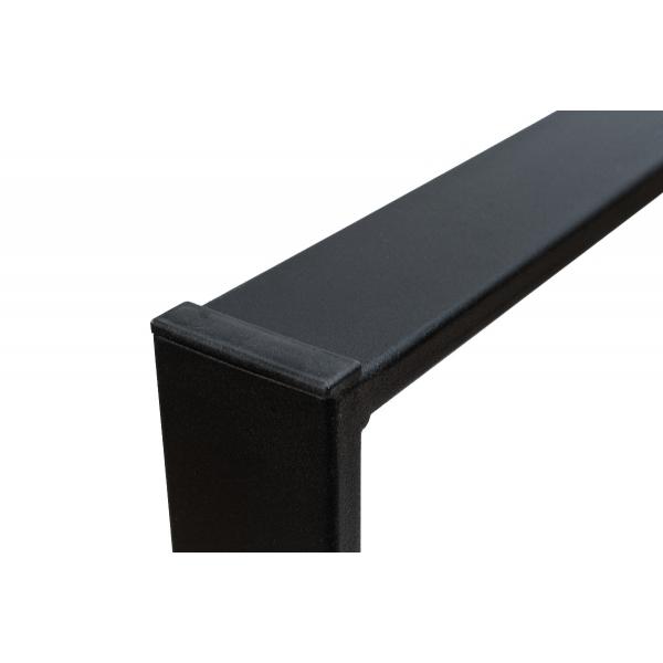 Set 2 picioare masa, Profil Lat, Vopsire in camp electrostatic, Negru 72x60x8 cm  9