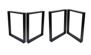 Set 2 picioare masa, Profil Lat, Vopsire in camp electrostatic, Negru 72x60x8 cm  11