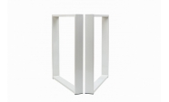 Set 2 picioare masa, Profil Lat, Vopsire in camp electrostatic, Alb 72x60x8 cm  2