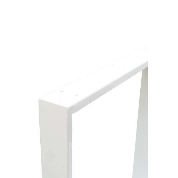 Set 2 picioare masa, Profil Lat, Vopsire in camp electrostatic, Alb 72x60x8 cm  8