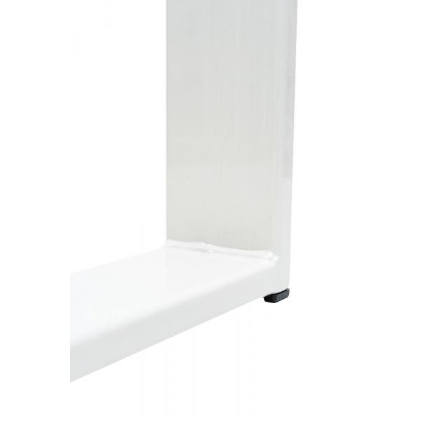 Set 2 picioare masa, Profil Lat, Vopsire in camp electrostatic, Alb 42x60x8 cm 4