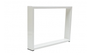 Set 2 picioare masa, Profil Lat, Vopsire in camp electrostatic, Alb 42x60x8 cm 3