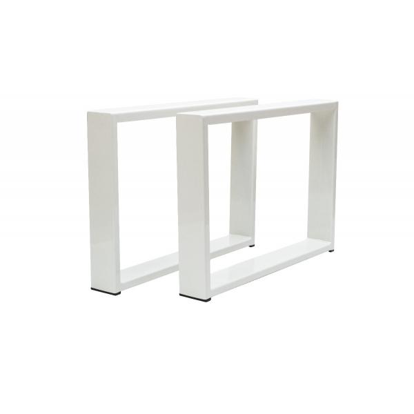 Set 2 picioare masa, Profil Lat, Vopsire in camp electrostatic, Alb 42x60x8 cm 1