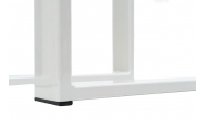 Set 2 picioare masa, Profil Lat, Vopsire in camp electrostatic, Alb 42x60x8 cm 5