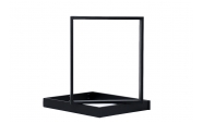 Set 2 picioare masa, Profil Lat, Vopsire in camp electrostatic, Negru 72x60x8 cm  3