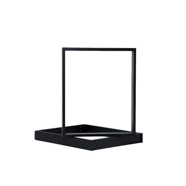 Set 2 picioare masa, Profil Lat, Vopsire in camp electrostatic, Negru 72x60x8 cm  3