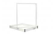 Set 2 picioare masa, Profil Lat, Vopsire in camp electrostatic, Alb 72x60x8 cm  3