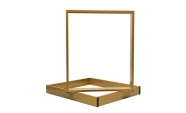 Set 2 picioare masa, Profil Lat, Vopsire in camp electrostatic, Aur 72x60x8 cm  3