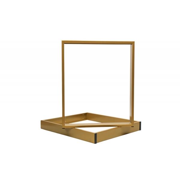 Set 2 picioare masa, Profil Lat, Vopsire in camp electrostatic, Aur 72x60x8 cm  3