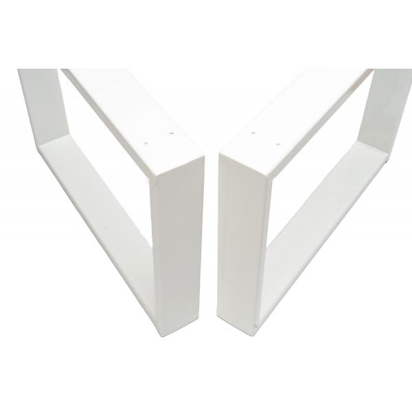 Set 2 picioare masa, Profil Lat, Vopsire in camp electrostatic, Alb 72x60x8 cm  11